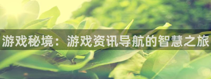 天美娱乐网页版地址：游戏秘境：游戏资讯导航的智慧之旅
